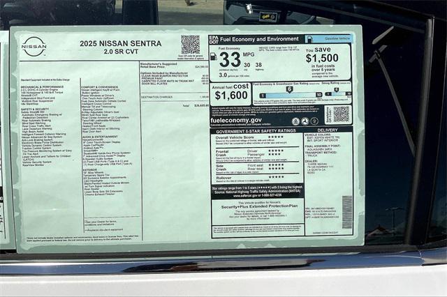 new 2025 Nissan Sentra car, priced at $26,685