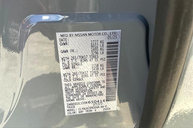 new 2025 Nissan Frontier car, priced at $42,430
