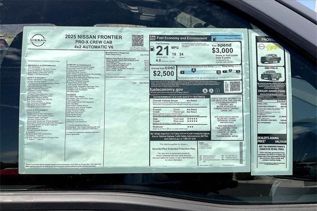 new 2025 Nissan Frontier car, priced at $42,430
