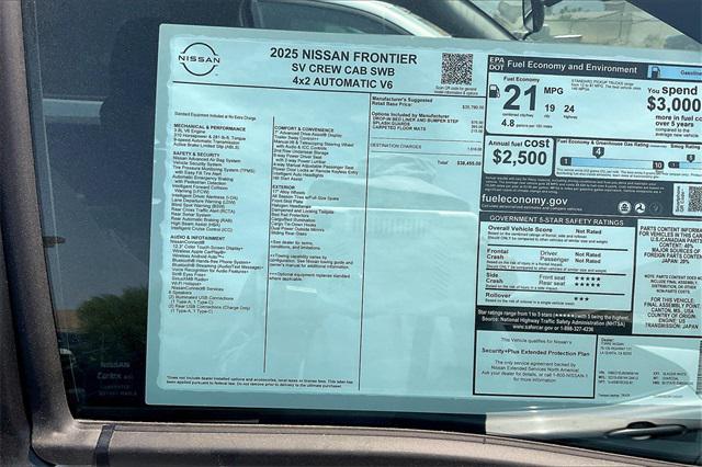 new 2025 Nissan Frontier car, priced at $38,455