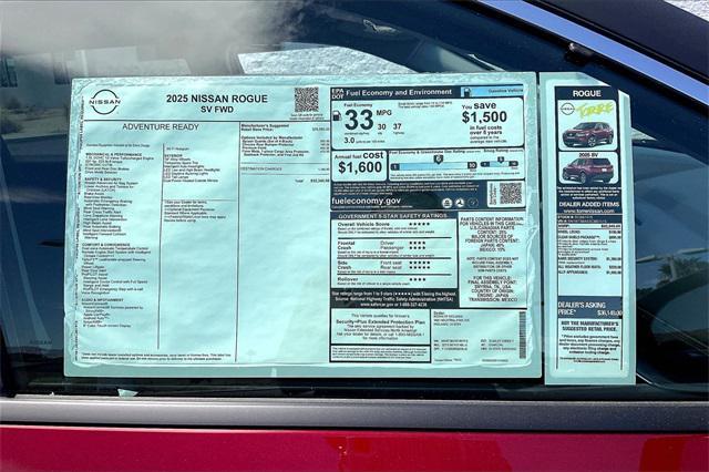 new 2025 Nissan Rogue car, priced at $32,345