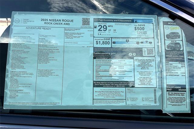 new 2025 Nissan Rogue car, priced at $37,925