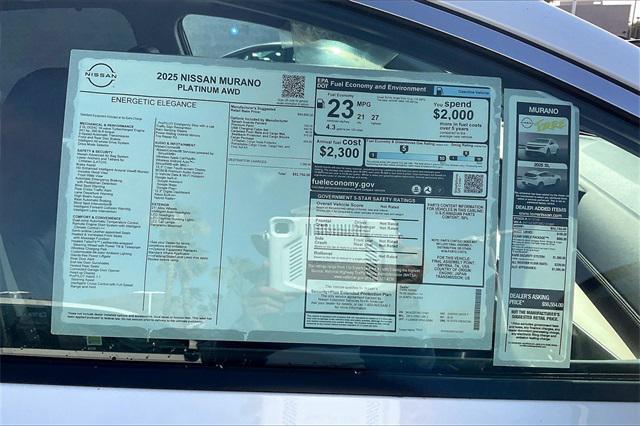 new 2025 Nissan Murano car, priced at $52,750