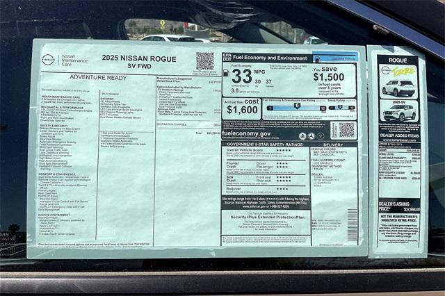 new 2025 Nissan Rogue car, priced at $35,255