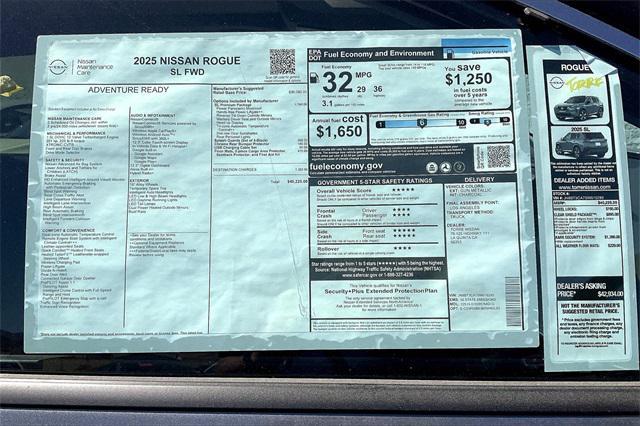 new 2025 Nissan Rogue car, priced at $40,225