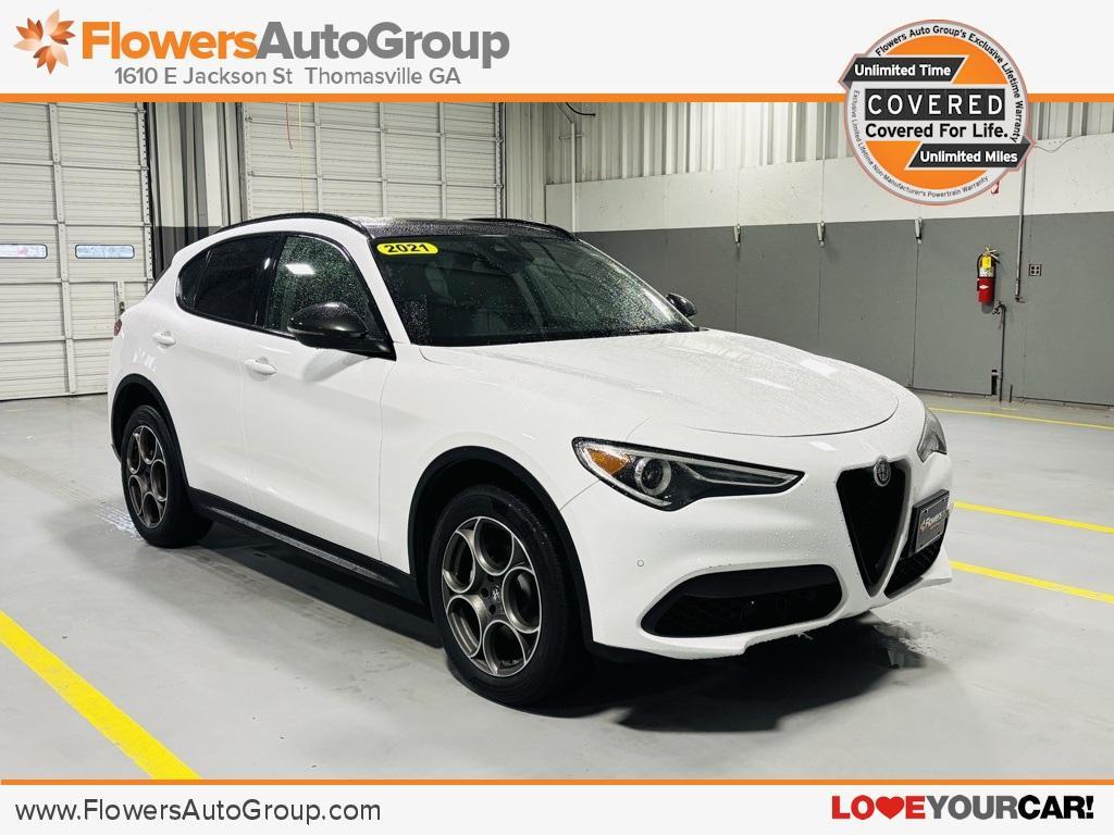 used 2021 Alfa Romeo Stelvio car, priced at $22,500