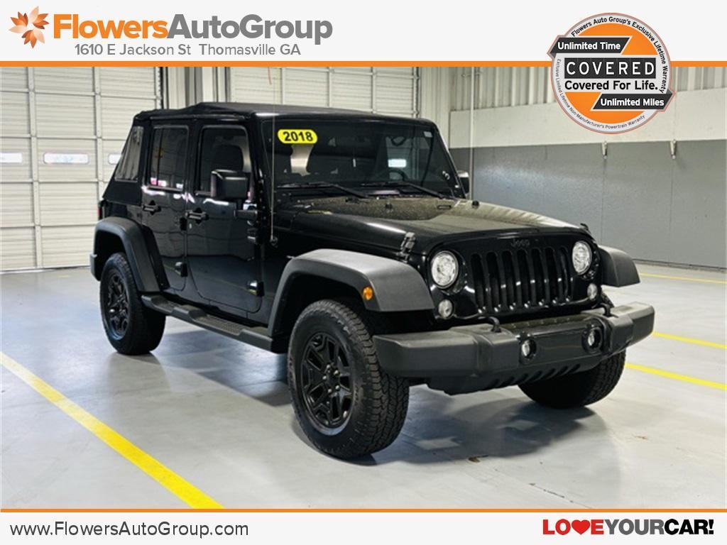 used 2018 Jeep Wrangler JK Unlimited car, priced at $22,000