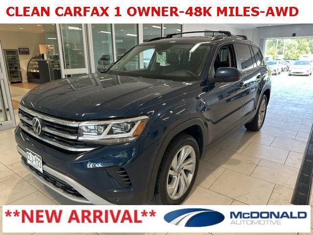 used 2021 Volkswagen Atlas car, priced at $25,345