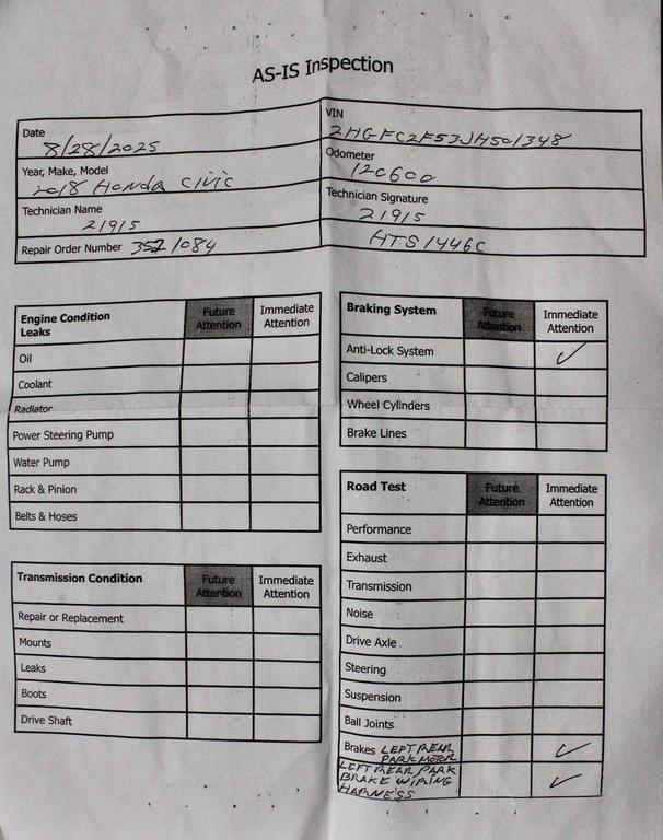 used 2018 Honda Civic car, priced at $11,700