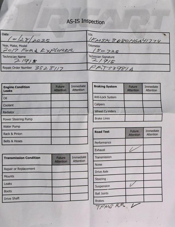 used 2017 Ford Explorer car, priced at $11,222