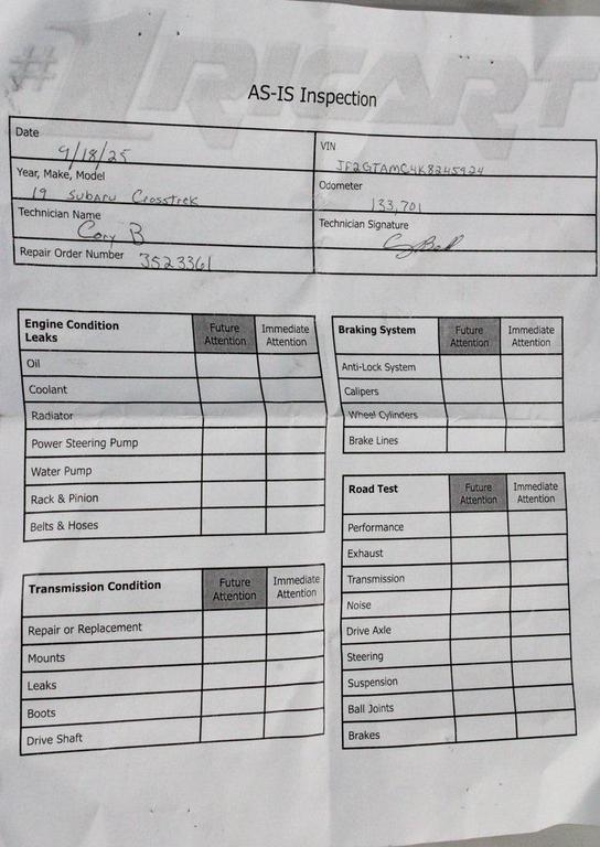 used 2019 Subaru Crosstrek car, priced at $15,277