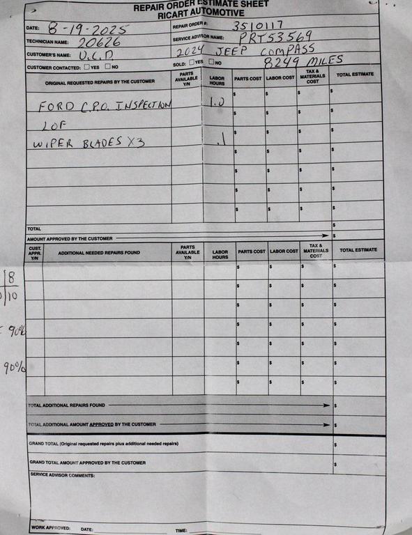 used 2024 Jeep Compass car, priced at $23,945