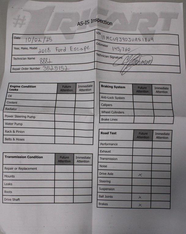 used 2018 Ford Escape car, priced at $10,648