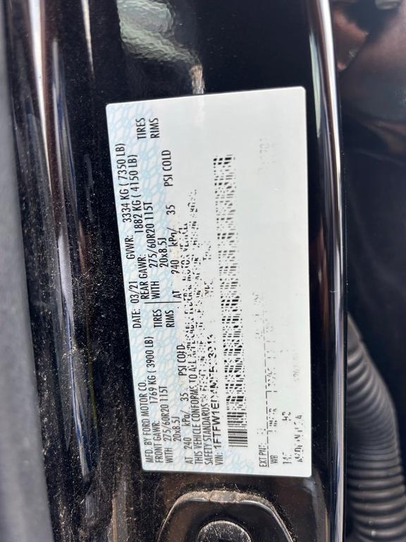 used 2021 Ford F-150 car, priced at $39,550