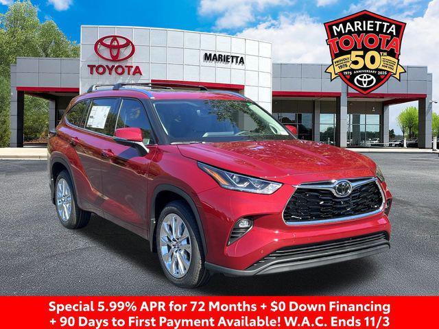 new 2025 Toyota Highlander car, priced at $50,884