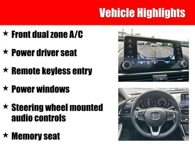 used 2021 Honda Accord car, priced at $30,874