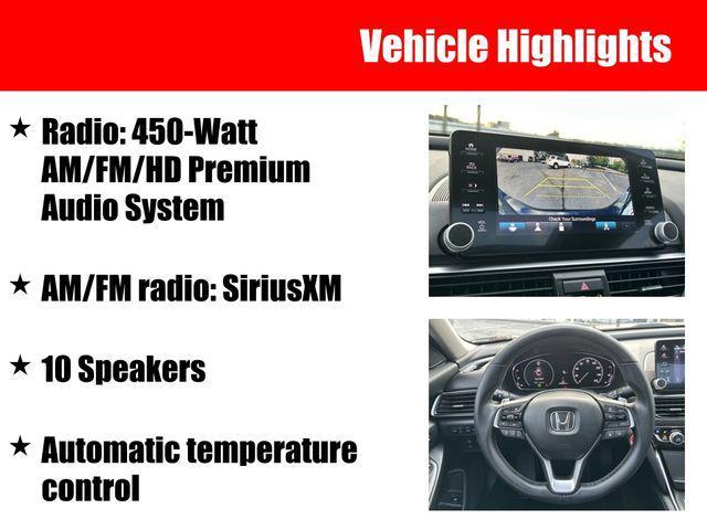 used 2021 Honda Accord car, priced at $30,874