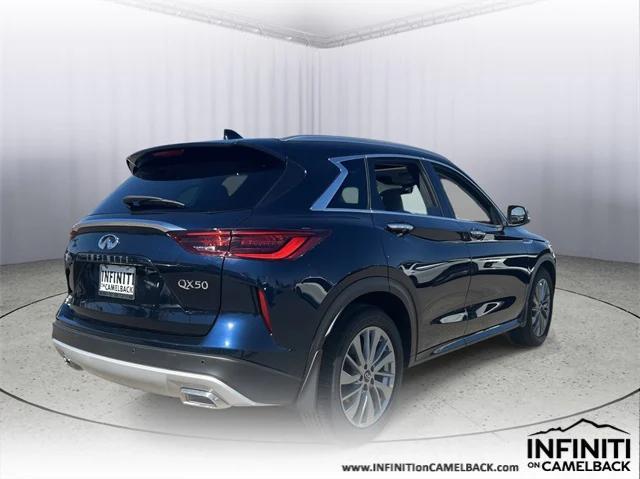 new 2025 INFINITI QX50 car, priced at $47,318