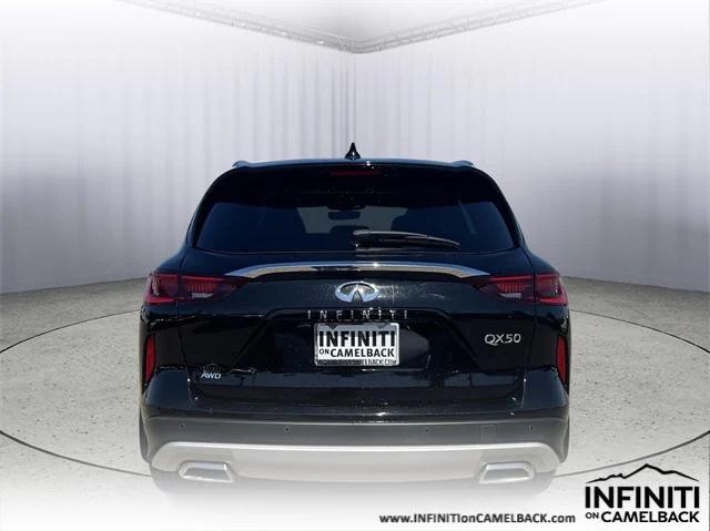 new 2025 INFINITI QX50 car, priced at $46,704