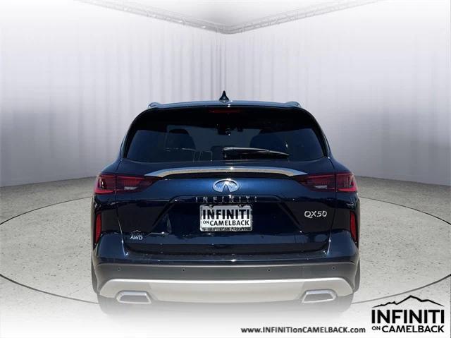 new 2025 INFINITI QX50 car, priced at $47,655