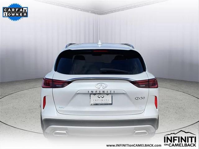 used 2025 INFINITI QX50 car, priced at $35,651