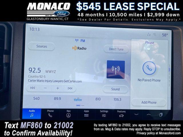 new 2025 Ford Bronco car, priced at $48,892