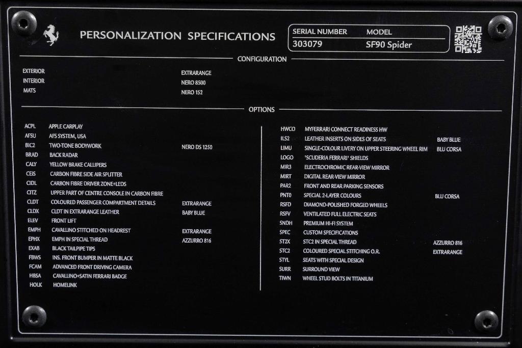 used 2024 Ferrari SF90 Spider car, priced at $619,900