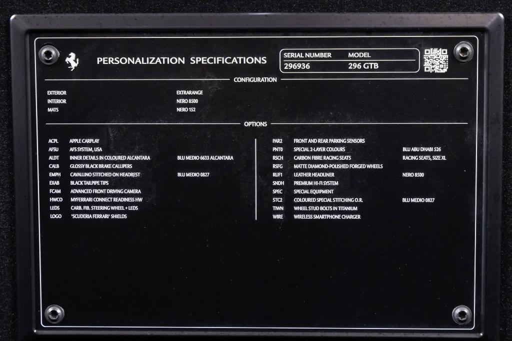 used 2023 Ferrari 296 GTB car, priced at $314,900