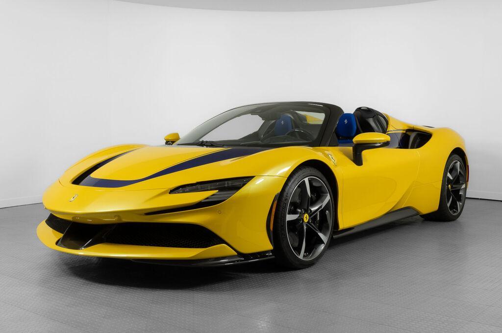 used 2023 Ferrari SF90 Spider car, priced at $888,000