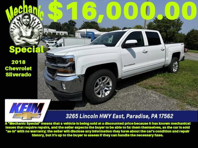 used 2018 Chevrolet Silverado 1500 car, priced at $16,000