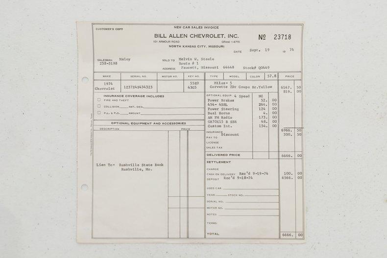used 1974 Chevrolet Corvette car, priced at $66,998
