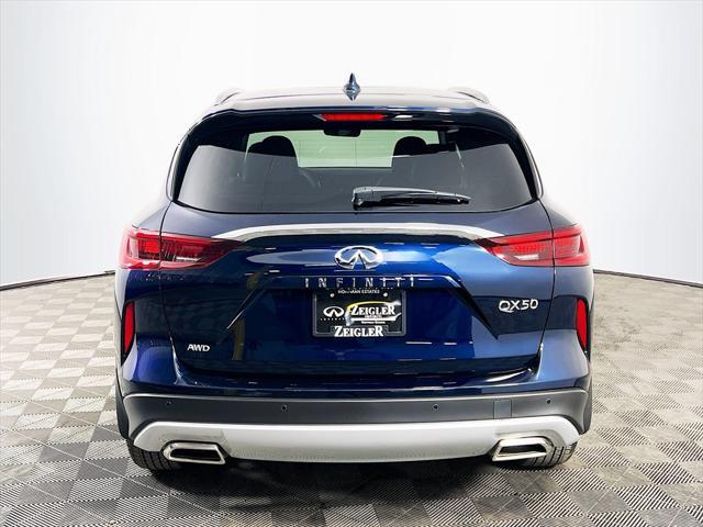 new 2025 INFINITI QX50 car, priced at $47,318