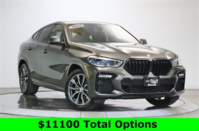 used 2021 BMW X6 car, priced at $57,655