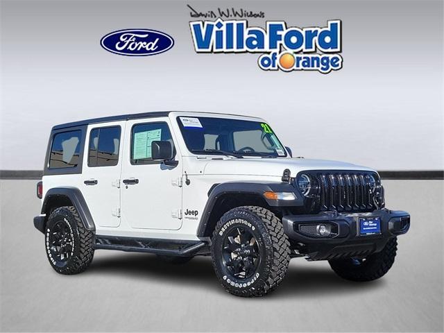 used 2021 Jeep Wrangler Unlimited car, priced at $33,910