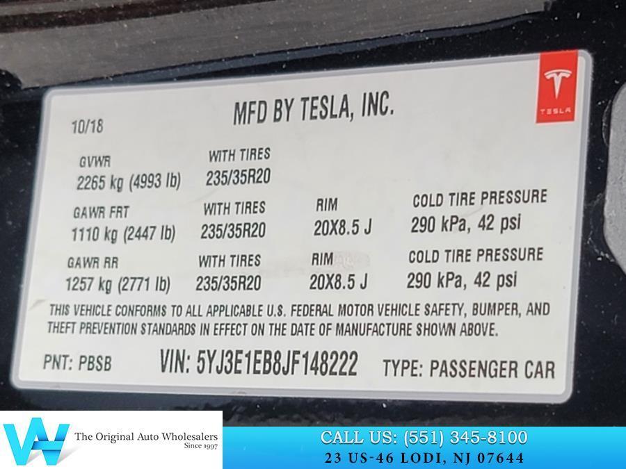 used 2018 Tesla Model 3 car, priced at $21,997