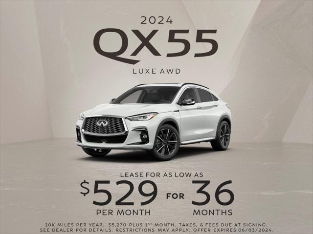 new 2024 INFINITI QX55 car, priced at $49,349