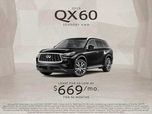 new 2025 INFINITI QX60 car, priced at $61,380