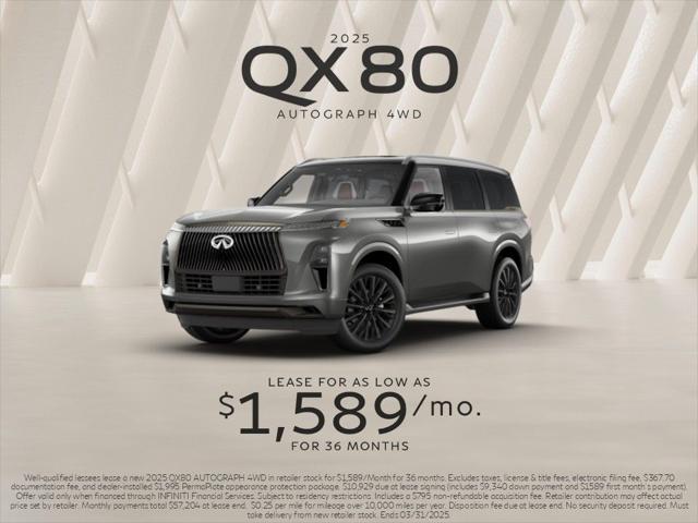 new 2025 INFINITI QX80 car, priced at $100,196