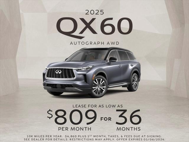 new 2025 INFINITI QX60 car, priced at $67,956