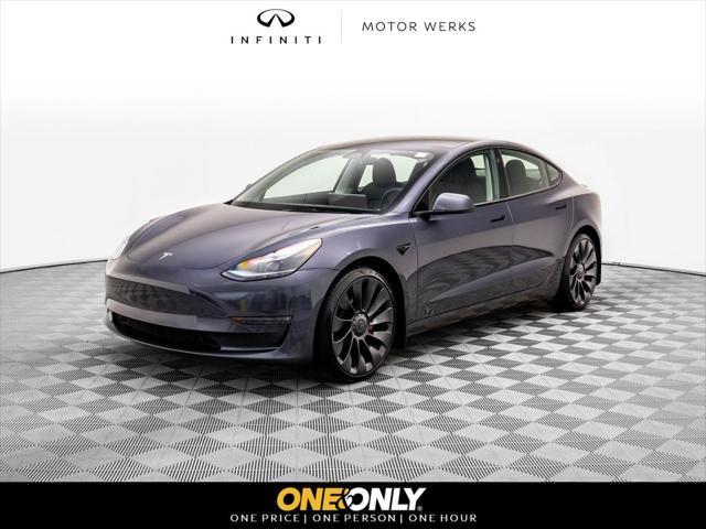 used 2023 Tesla Model 3 car, priced at $33,846