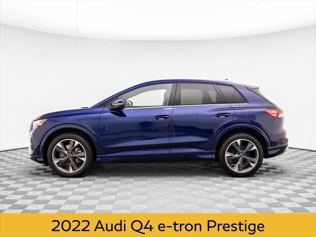 used 2022 Audi Q4 e-tron car, priced at $34,000