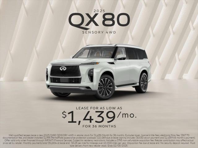 new 2025 INFINITI QX80 car, priced at $103,641