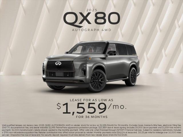 new 2025 INFINITI QX80 car, priced at $108,001