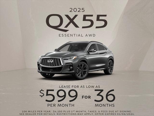 new 2025 INFINITI QX55 car, priced at $54,845