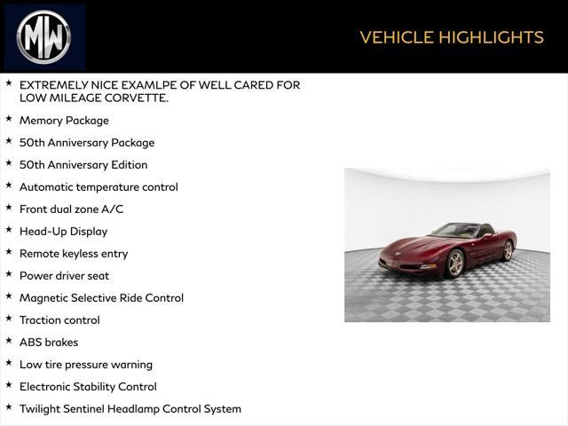 used 2003 Chevrolet Corvette car, priced at $25,900