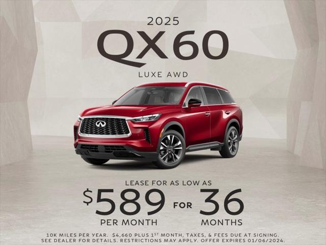 new 2025 INFINITI QX60 car, priced at $60,550