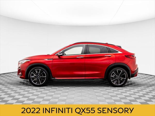 used 2022 INFINITI QX55 car, priced at $34,400