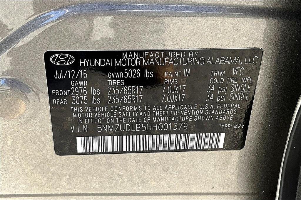 used 2017 Hyundai Santa Fe Sport car, priced at $12,408