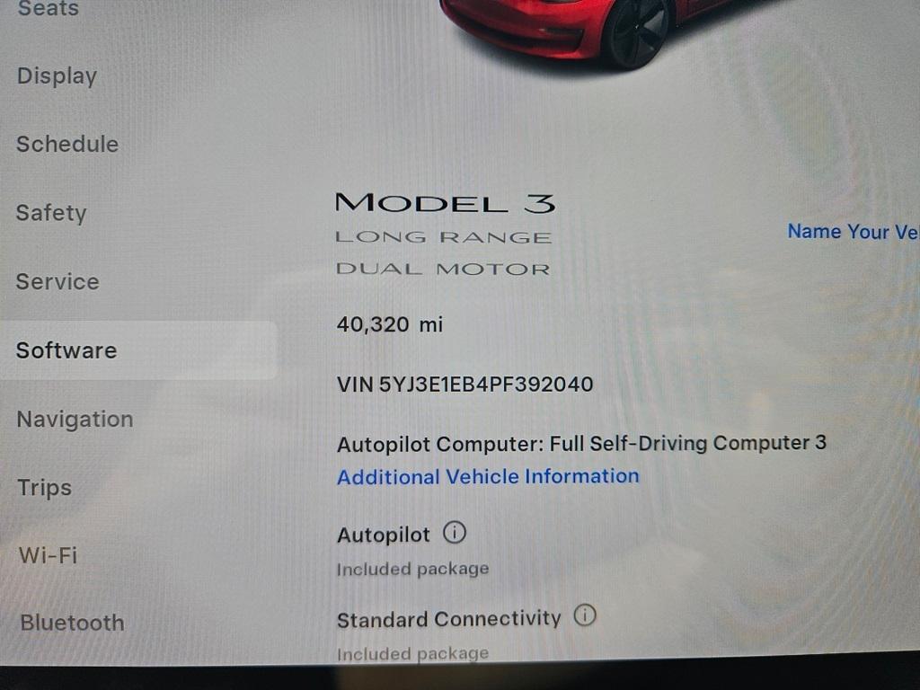 used 2023 Tesla Model 3 car, priced at $28,792