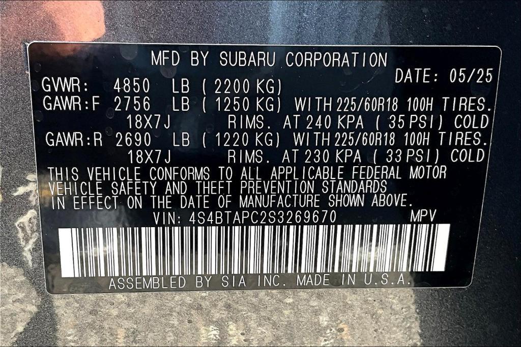 new 2025 Subaru Outback car, priced at $44,684